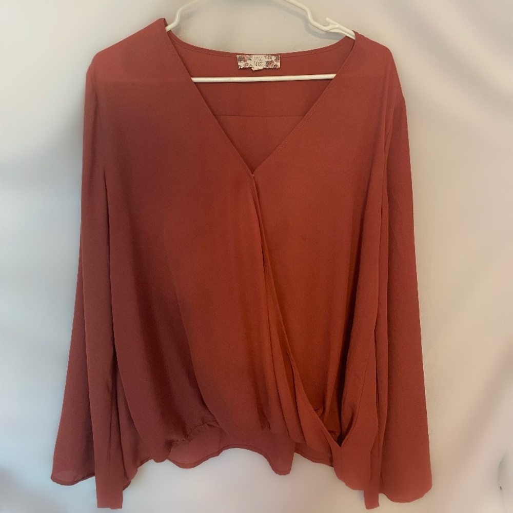 Pink rose baggy shirt in pinkish color